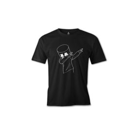 Lord T-Shirt ES-1552 Marshmallow Xx Siyah Erkek T-Shirt