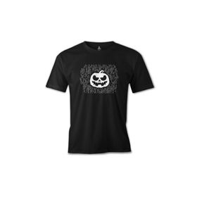 Lord T-Shirt ES-1554 Halloween Pumpkin Lines Siyah Erkek T-Shirt
