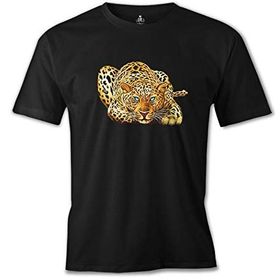 Lord T-Shirt ES-1555 Kaplan Look Siyah Erkek T-Shirt