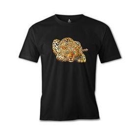 Lord T-Shirt ES-1555 Kaplan Look Siyah Erkek T-Shirt