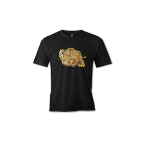 Lord T-Shirt ES-1555 Kaplan Look Siyah Erkek T-Shirt