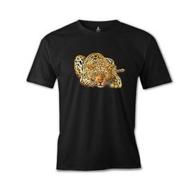 Lord T-Shirt ES-1555 Kaplan Look Siyah Erkek T-Shirt