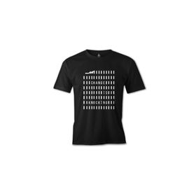 Lord T-Shirt ES-1559 Change İs Knocking Siyah Erkek T-Shirt