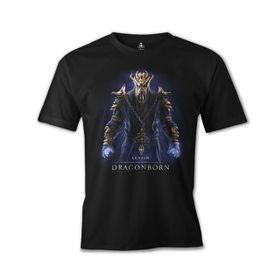 Lord T-Shirt ES-295 Siyah Skyrim Dragonborn Erkek T-shirt