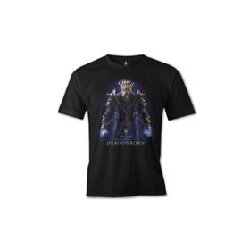 Lord T-Shirt ES-295 Siyah Skyrim Dragonborn Erkek T-shirt