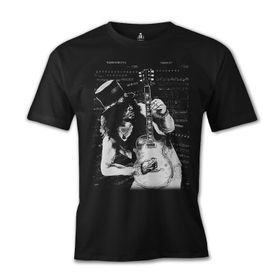 Lord T-Shirt ES-307 Siyah Slash Guitar Erkek T-shirt