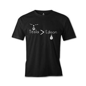 Lord T-Shirt ES-498 Siyah Tesla - Edison Erkek T-shirt