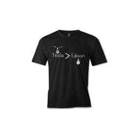 Lord T-Shirt ES-498 Siyah Tesla - Edison Erkek T-shirt