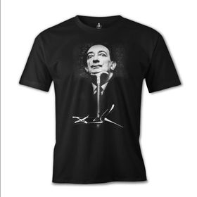 Lord T-Shirt ES-504 Siyah Salvador Dali Erkek T-shirt