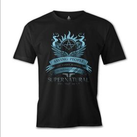 Lord T-Shirt ES-522 Siyah Supernatural Join The Hunt Erkek T-shirt
