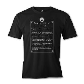 Lord T-Shirt ES-551 Siyah Death Note How To Use It Erkek T-shirt