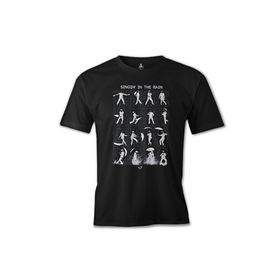 Lord T-Shirt ES-573 Siyah Singin In The Rain Erkek T-shirt