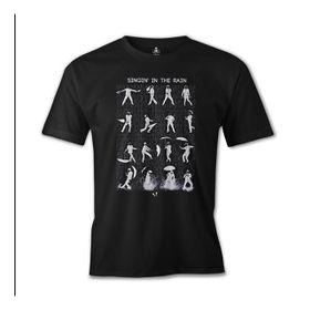 Lord T-Shirt ES-573 Siyah Singin In The Rain Erkek T-shirt