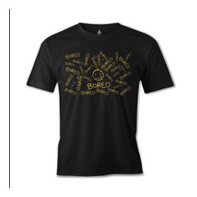 Lord T-Shirt ES-584 Siyah Sherlock Bored Erkek T-shirt