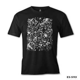 Lord T-Shirt ES-593 Siyah Clown Erkek T-shirt