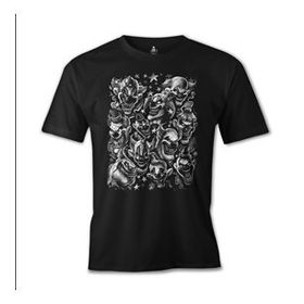 Lord T-Shirt ES-593 Siyah Clown Erkek T-shirt