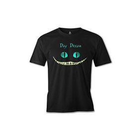 Lord T-Shirt ES-623 Siyah Alice İn Wonderland Cat Erkek T-shirt
