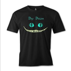 Lord T-Shirt ES-623 Siyah Alice İn Wonderland Cat Erkek T-shirt