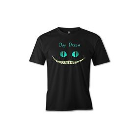 Lord T-Shirt ES-623 Siyah Alice İn Wonderland Cat Erkek T-shirt