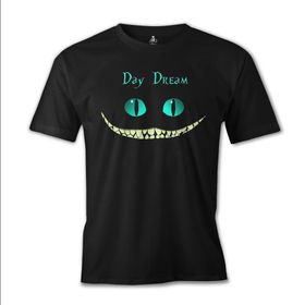 Lord T-Shirt ES-623 Siyah Alice İn Wonderland Cat Erkek T-shirt