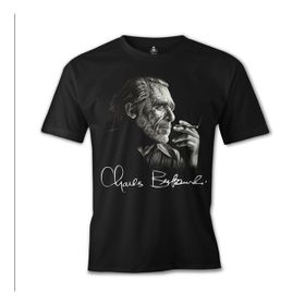 Lord T-Shirt ES-668 Siyah Charles Bukowski Erkek T-shirt