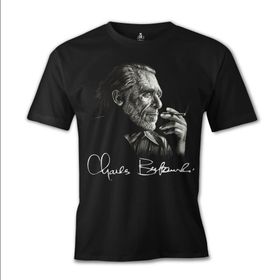 Lord T-Shirt ES-668 Siyah Charles Bukowski Erkek T-shirt