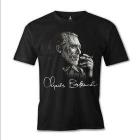 Lord T-Shirt ES-668 Siyah Charles Bukowski Erkek T-shirt