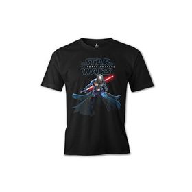 Lord T-Shirt ES-718 Siyah Star Wars The Force Awakens 5 Erkek T-shirt