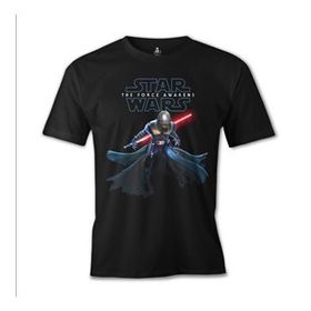 Lord T-Shirt ES-718 Siyah Star Wars The Force Awakens 5 Erkek T-shirt