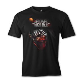 Lord T-Shirt ES-721 Siyah Star Wars The Force Awakens 8 Erkek T-shirt