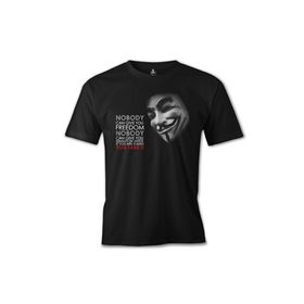 Lord T-Shirt ES-774 Siyah Vandetta Freedom Erkek T-shirt