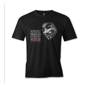 Lord T-Shirt ES-774 Siyah Vandetta Freedom Erkek T-shirt