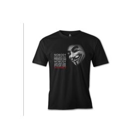 Lord T-Shirt ES-774 Siyah Vandetta Freedom Erkek T-shirt