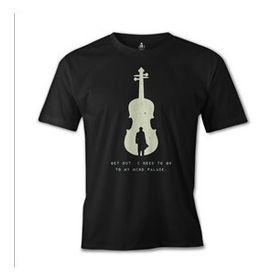 Lord T-Shirt ES-791 Siyah Sherlock Get Out Erkek T-shirt