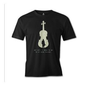 Lord T-Shirt ES-791 Siyah Sherlock Get Out Erkek T-shirt