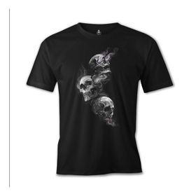 Lord T-Shirt ES-797 Siyah Smoky Heads Erkek T-shirt