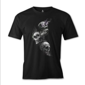 Lord T-Shirt ES-797 Siyah Smoky Heads Erkek T-shirt