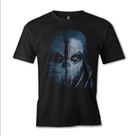 Lord T-Shirt ES-823 Siyah Call Of Duty Ghosts Mask Erkek T-shirt