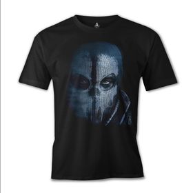 Lord T-Shirt ES-823 Siyah Call Of Duty Ghosts Mask Erkek T-shirt