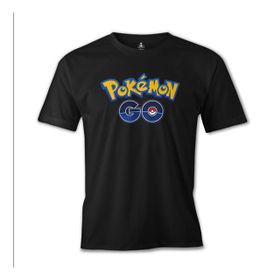 Lord T-Shirt ES-844 Siyah Pokemon Go Logo Erkek T-shirt
