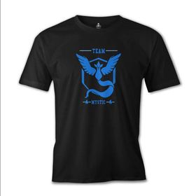 Lord T-Shirt ES-847 Siyah Pokemon Go Team Mystic Erkek T-shirt