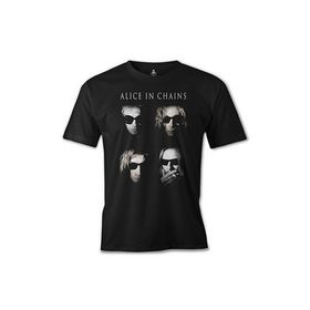 Lord T-Shirt ES-877 Alice İn Chains Group Siyah Erkek T-shirt