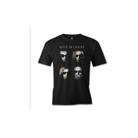 Lord T-Shirt ES-877 Alice İn Chains Group Siyah Erkek T-shirt