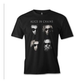 Lord T-Shirt ES-877 Alice İn Chains Group Siyah Erkek T-shirt