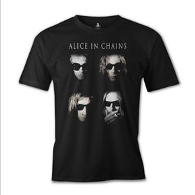 Lord T-Shirt ES-877 Alice İn Chains Group Siyah Erkek T-shirt