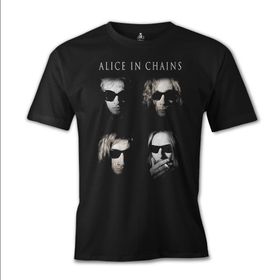 Lord T-Shirt ES-877 Alice İn Chains Group Siyah Erkek T-shirt