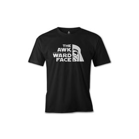 Lord T-Shirt ES-892 Siyah Star Wars Awkwardness Of The Force Erkek T-shirt
