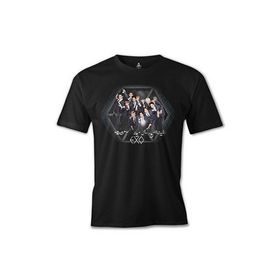 Lord T-Shirt EXO - Group Siyah Erkek T-shirt