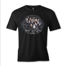 Lord T-Shirt EXO - Group Siyah Erkek T-shirt