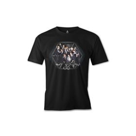 Lord T-Shirt EXO - Group Siyah Erkek T-shirt